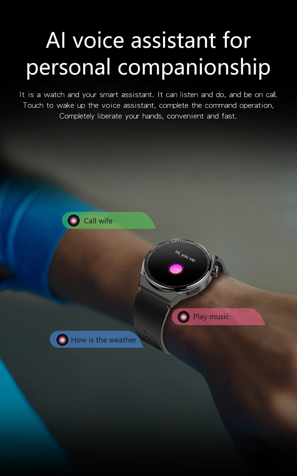 Dagnet AI voice assistant smartwatch