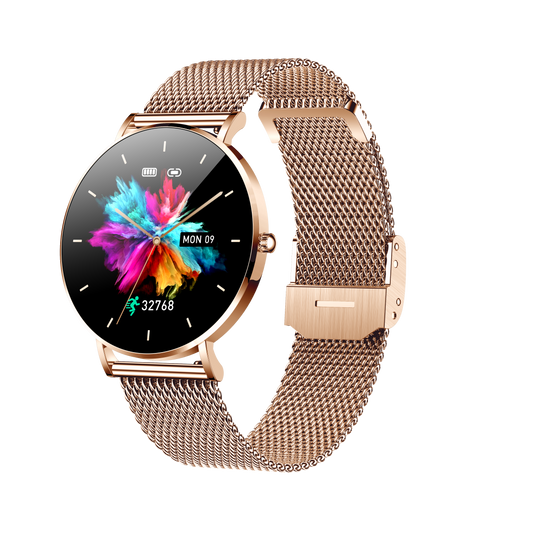 Dagnet ST08 Smartwatch 1.3-Inch Full Touch Screen Gold / Side view
