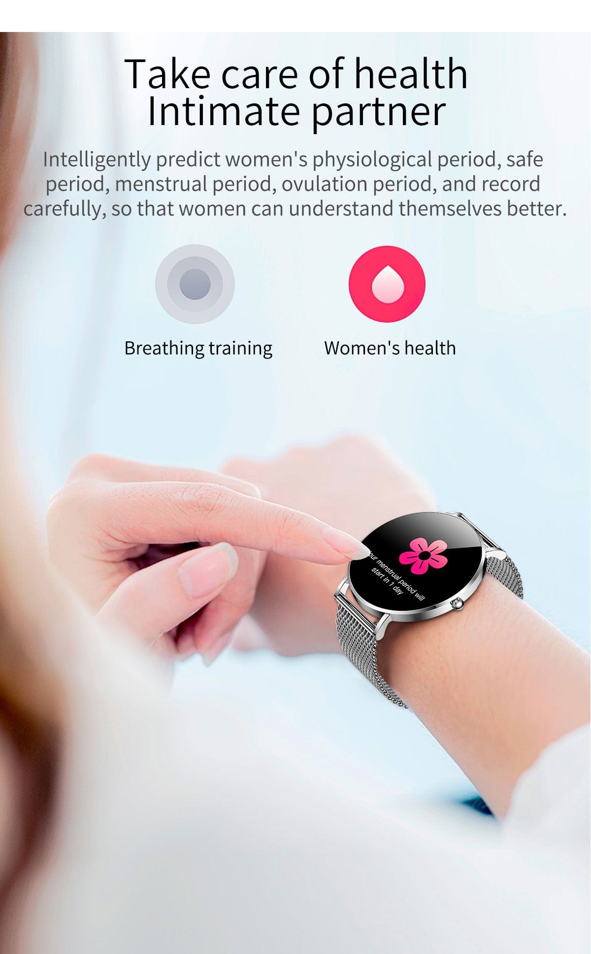 Dagnet ST08 Smartwatch 1.3-Inch Full Touch Screen 