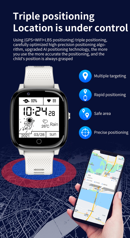 SK17 Dagnet GPS Smartwatch 1.5 inch Full Touch Screen for Kids