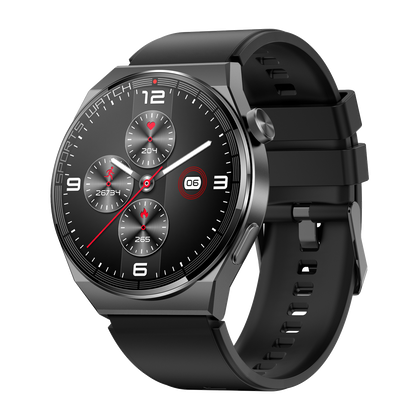 ST62 Dagnet Smartwatch Black Silicone Band Side View.jpg