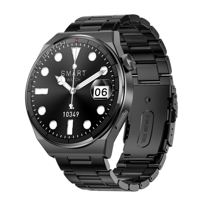 ST62 Dagnet Smartwatch Black Stainless Steel Side view